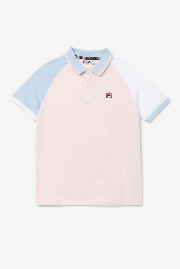 Camisas Polo Fila Hombre Rosas / Azules / Blancas - Apollo - España 038167EXW